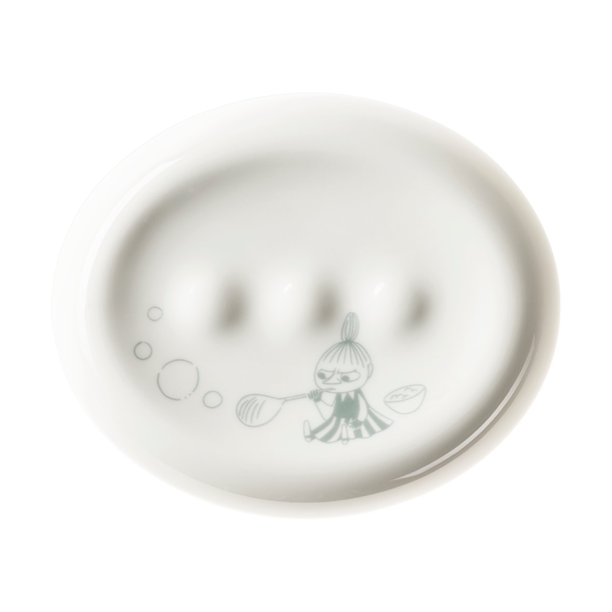 Moomin Arabia Moomin soap dish Bath time green-white