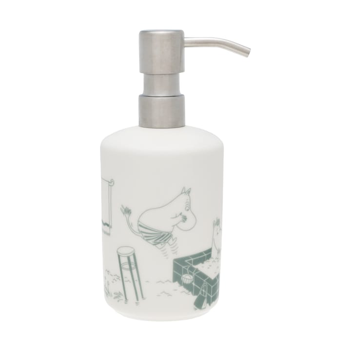 Moomin soap dispenser - Bath time green-white - Moomin Arabia