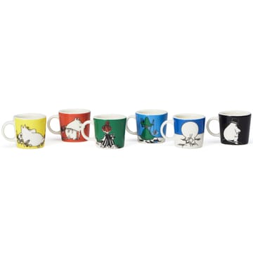 Mumin mini mugs 6-pack Första classic - Multi - Moomin Arabia