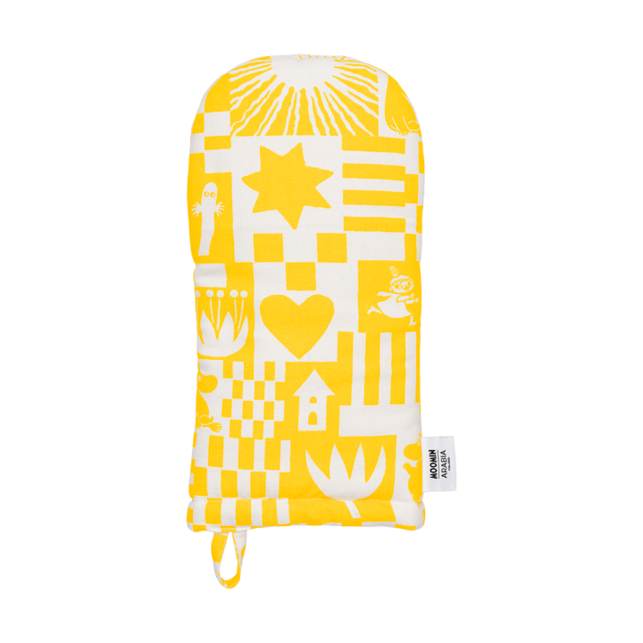 Party Moomin oven mitt 15x34 cm - Yellow - Moomin Arabia