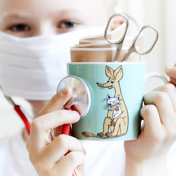 Sniff Moomin mug, turquoise Moomin Arabia