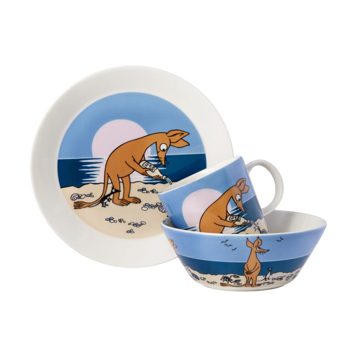 Sniff Moomin plate Ø19 cm, Blue Moomin Arabia