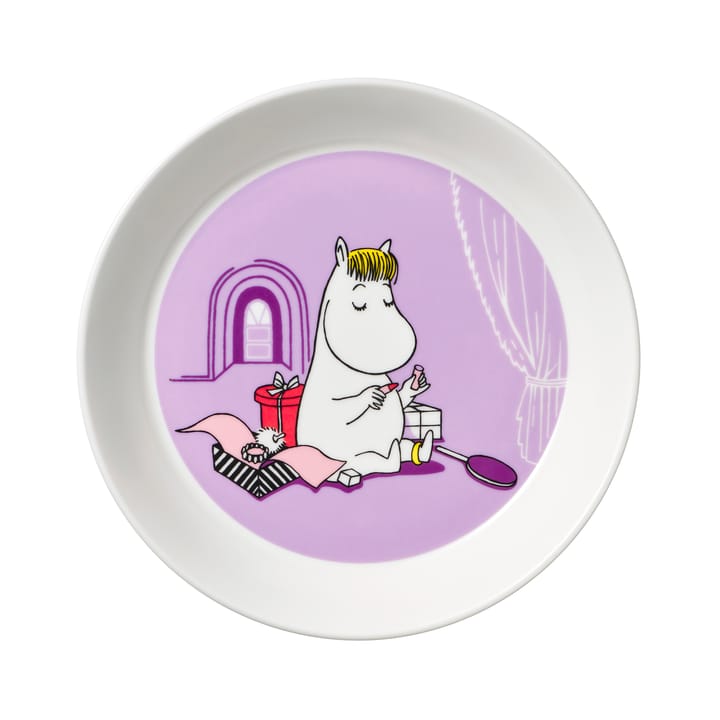 Snorkmaiden purple Moomin plate - purple - Moomin Arabia