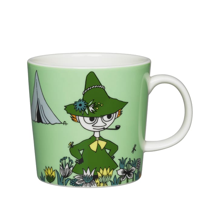 Snufkin Moomin mug - green - Moomin Arabia