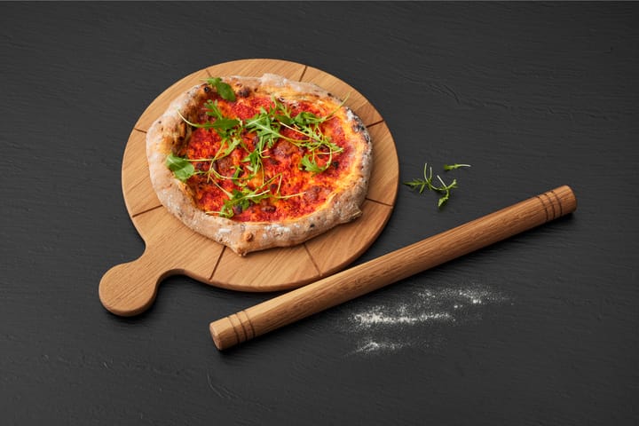 Foresta pizza cutting board with grooves, Oak Morsø