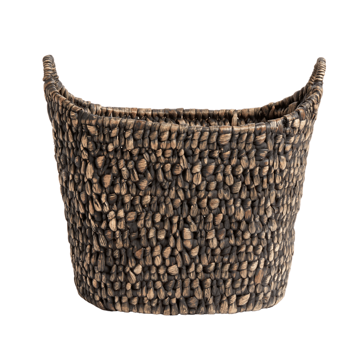 MUUBS Basha basket Ø42 cm Water hyacinth-black