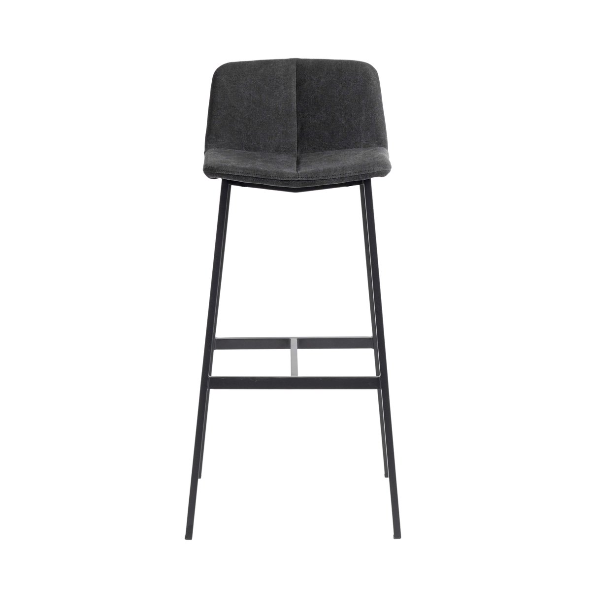 MUUBS Chamfer bar stool 75 Anthracite