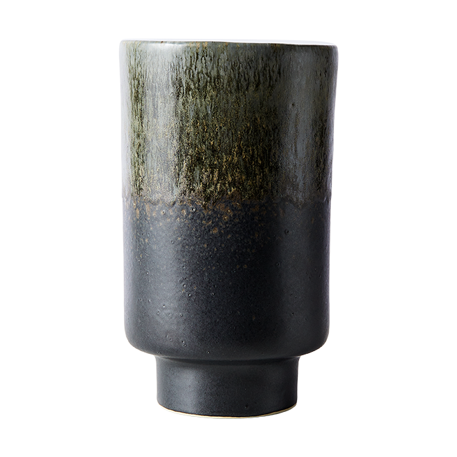 MUUBS Lago vase M Ø13x22 cm Forest green | Scandinavian Design | Vases | Green