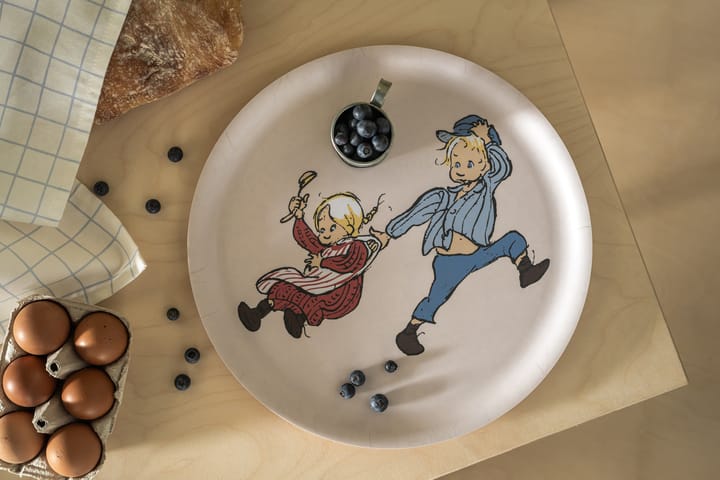 Emil and Ida tray Ø35 cm, White Muurla