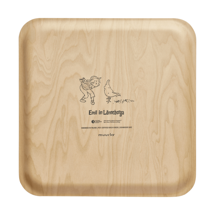 Emil tray 33x33 cm - Cluck Cluck - Muurla