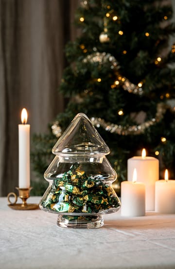 Glass tree glassjar with lid - 20 cm - Muurla