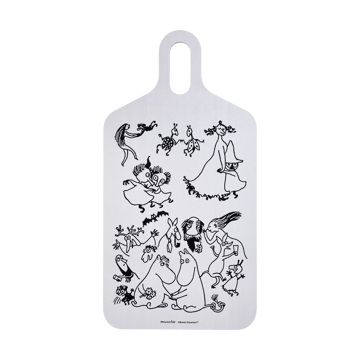 Moomin 80 cutting board 23x44 cm - White - Muurla