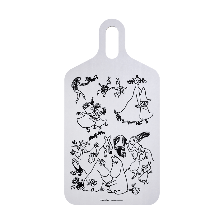 Moomin 80 cutting board 23x44 cm - White - Muurla