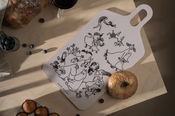 Moomin 80 cutting board 23x44 cm - White - Muurla