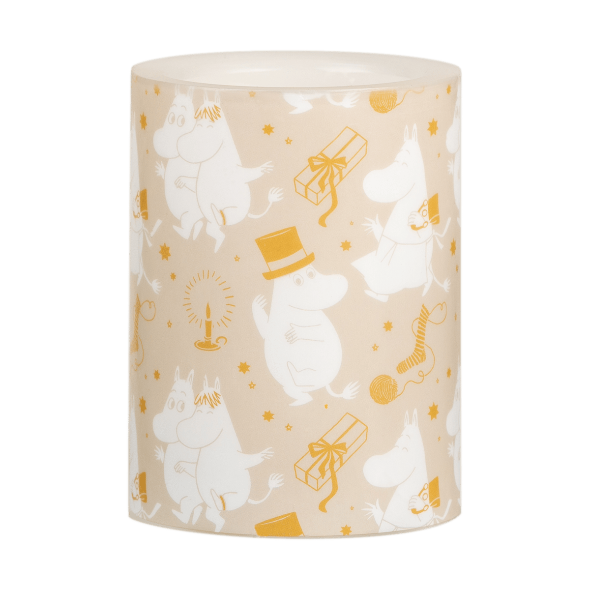 Muurla Moomin block candle LED 10 cm Sparkling stars