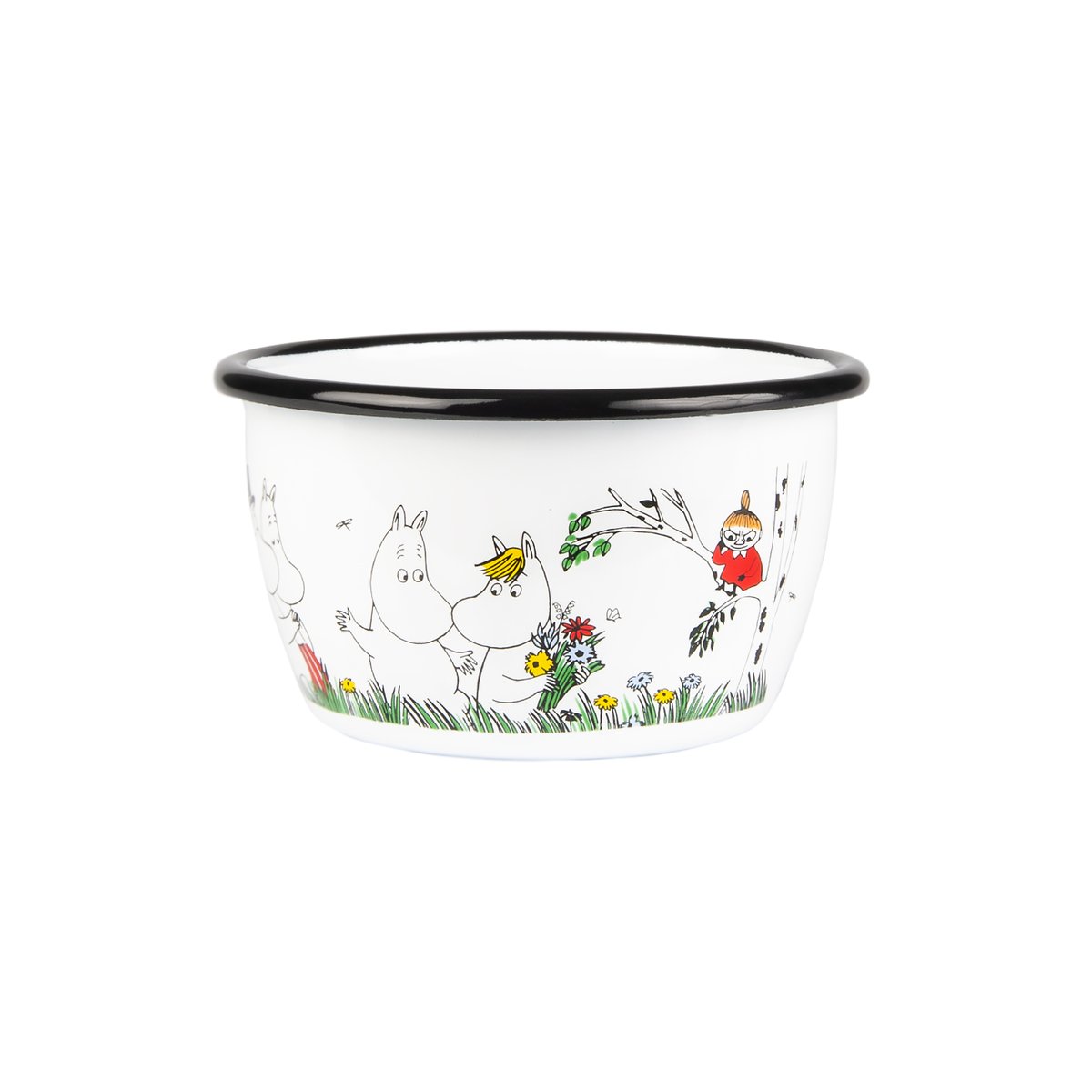 Muurla Moomin Colors enamel bowl 30 cl Happy Family