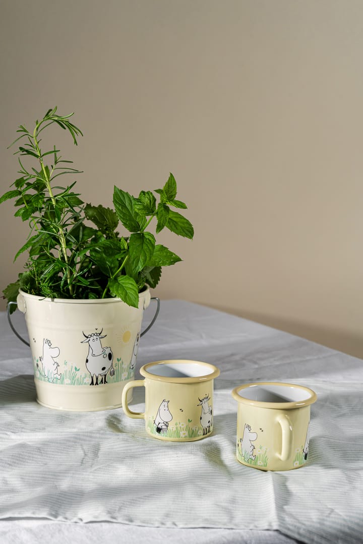 Moomin enamel mug 25 cl, Meadow Muurla