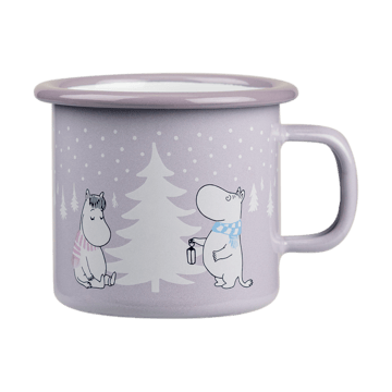 Moomin enamel mug 25 cl - Snowfall - Muurla