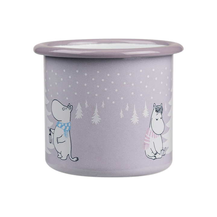 Moomin enamel mug 25 cl - Snowfall - Muurla