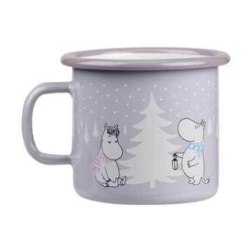 Moomin enamel mug 25 cl - Snowfall - Muurla