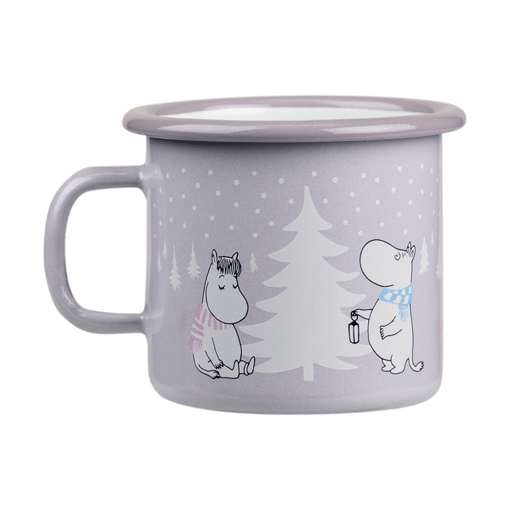 Moomin enamel mug 25 cl - Snowfall - Muurla