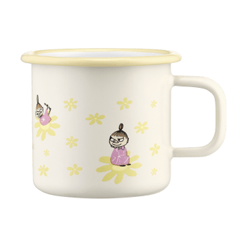 Moomin enamel mug 37 cl - Flowers - Muurla