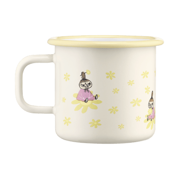 Moomin enamel mug 37 cl - Flowers - Muurla