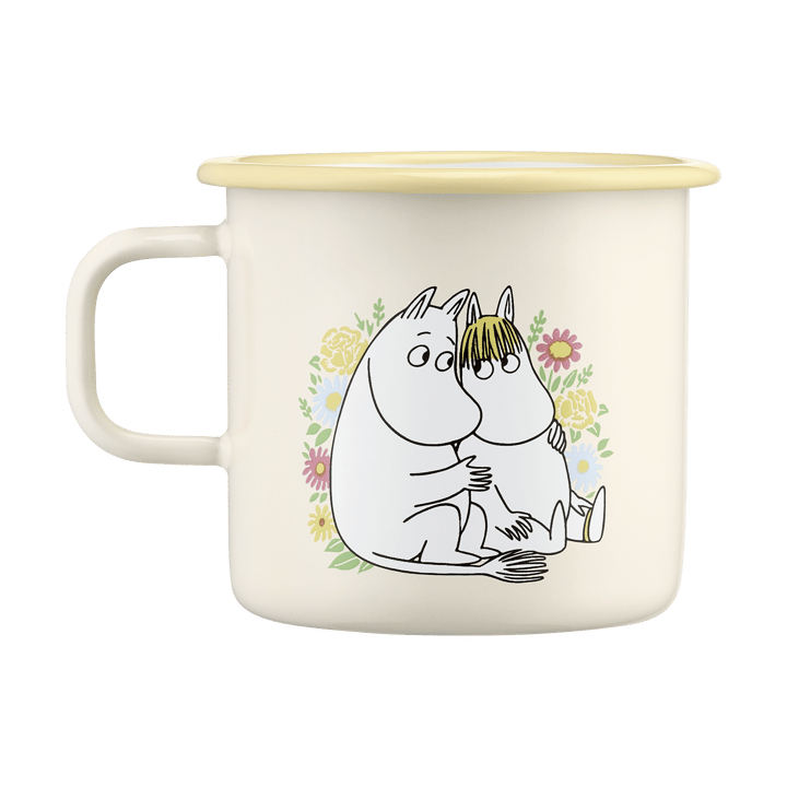 Moomin enamel mug 550 ml, Flowers Muurla