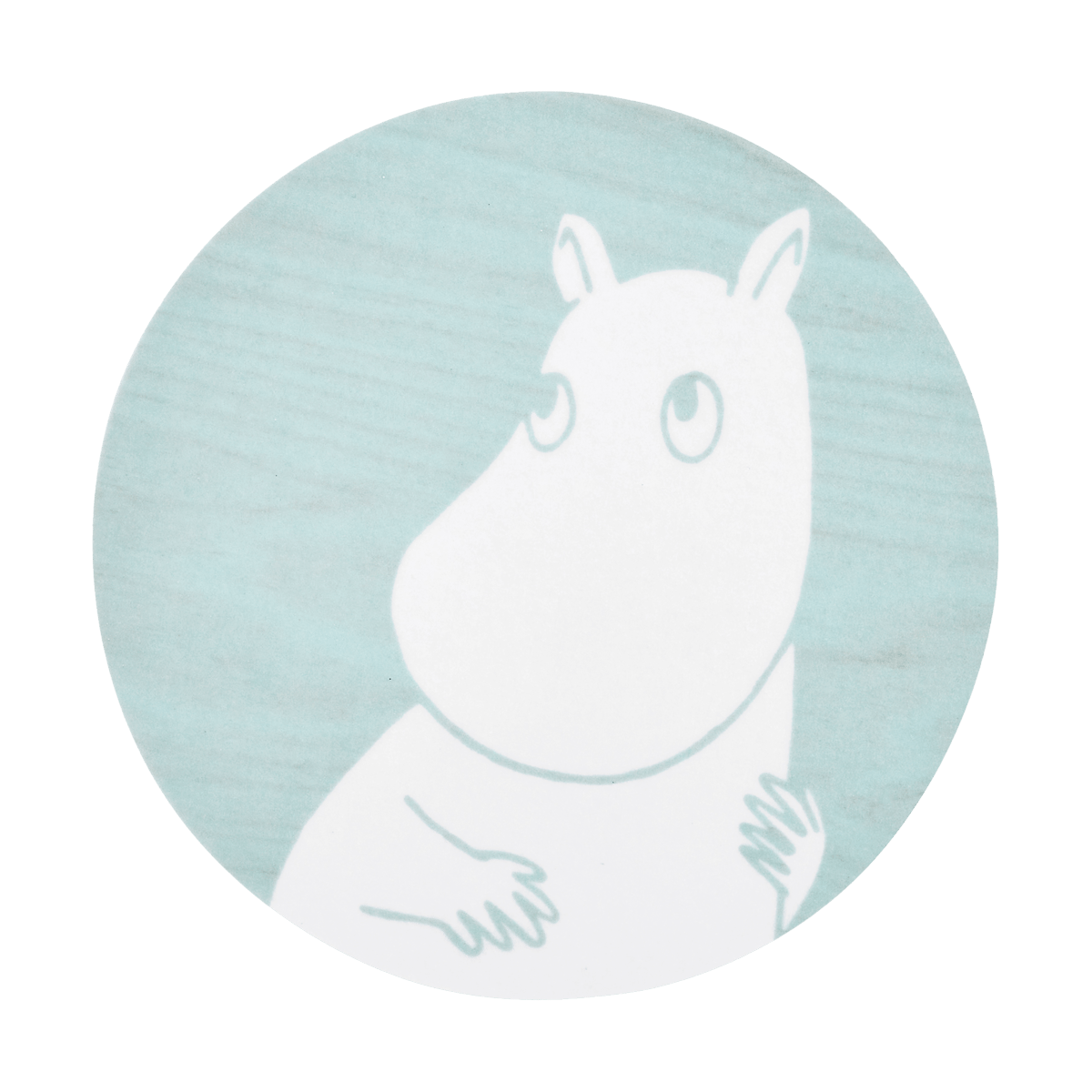 Muurla Moomin glass coaster Ø10 cm Momintroll | Scandinavian Design | Coasters | Blue