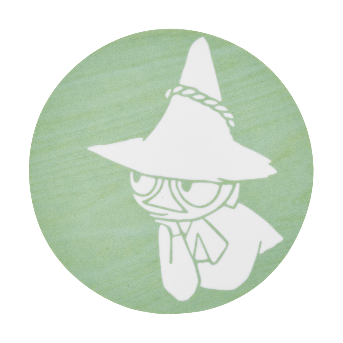 Muurla Moomin glass coaster Ø10 cm Snufkin | Scandinavian Design | Coasters | Green