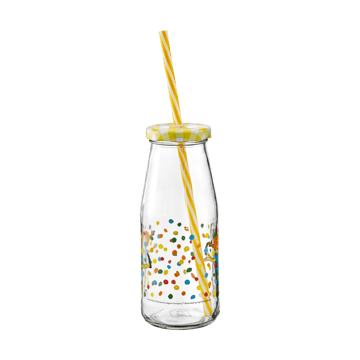 Pippi bottle with lid and straw 4.5 dl - Boing-boing - Muurla