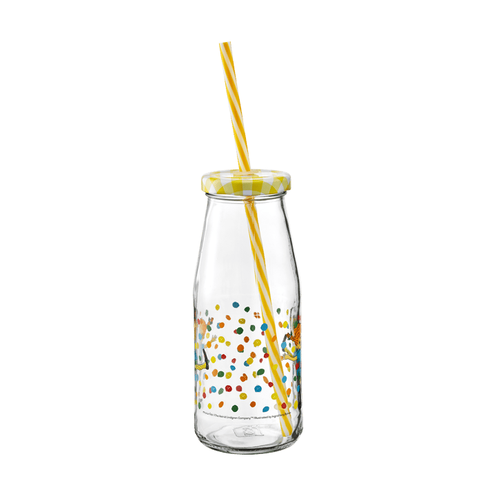 Pippi bottle with lid and straw 4.5 dl - Boing-boing - Muurla