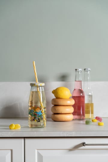 Pippi bottle with lid and straw 4.5 dl - Boing-boing - Muurla