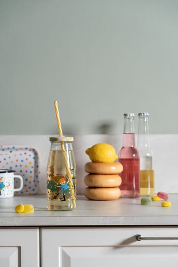 Pippi bottle with lid and straw 4.5 dl - Boing-boing - Muurla