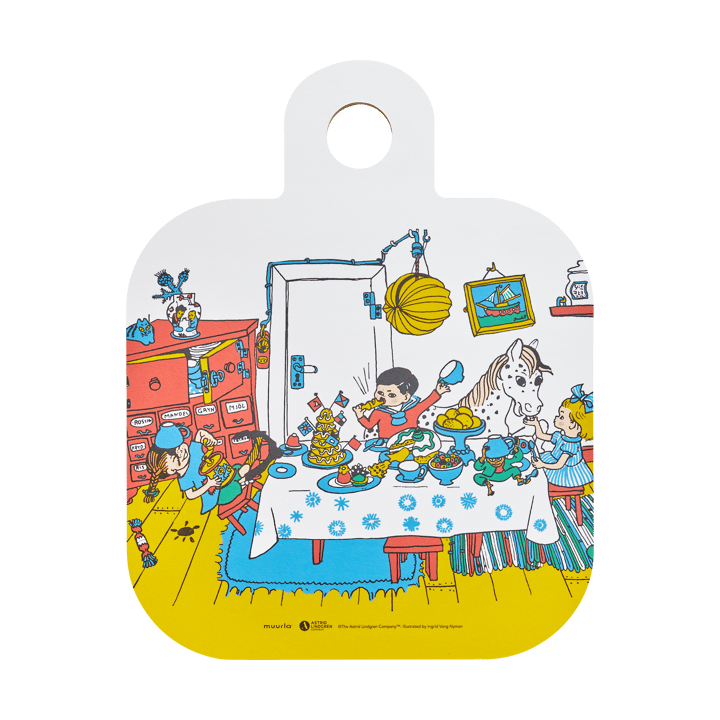 Pippi Chop & Serve cutting board 25x32 cm - Villa Villekulla - Muurla