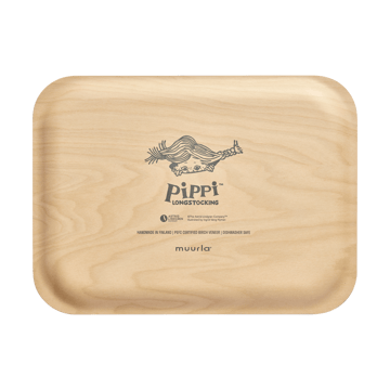 Pippi tray 20X27 cm - Pippi and the Horse - Muurla