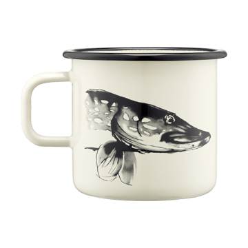 Teemu Järvi x Muurla enamel mug 55 cl - Pike & Trout - Muurla