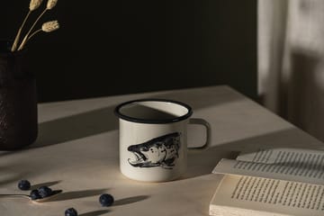 Teemu Järvi x Muurla enamel mug 55 cl - Pike & Trout - Muurla