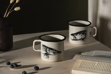 Teemu Järvi x Muurla enamel mug 55 cl - Pike & Trout - Muurla