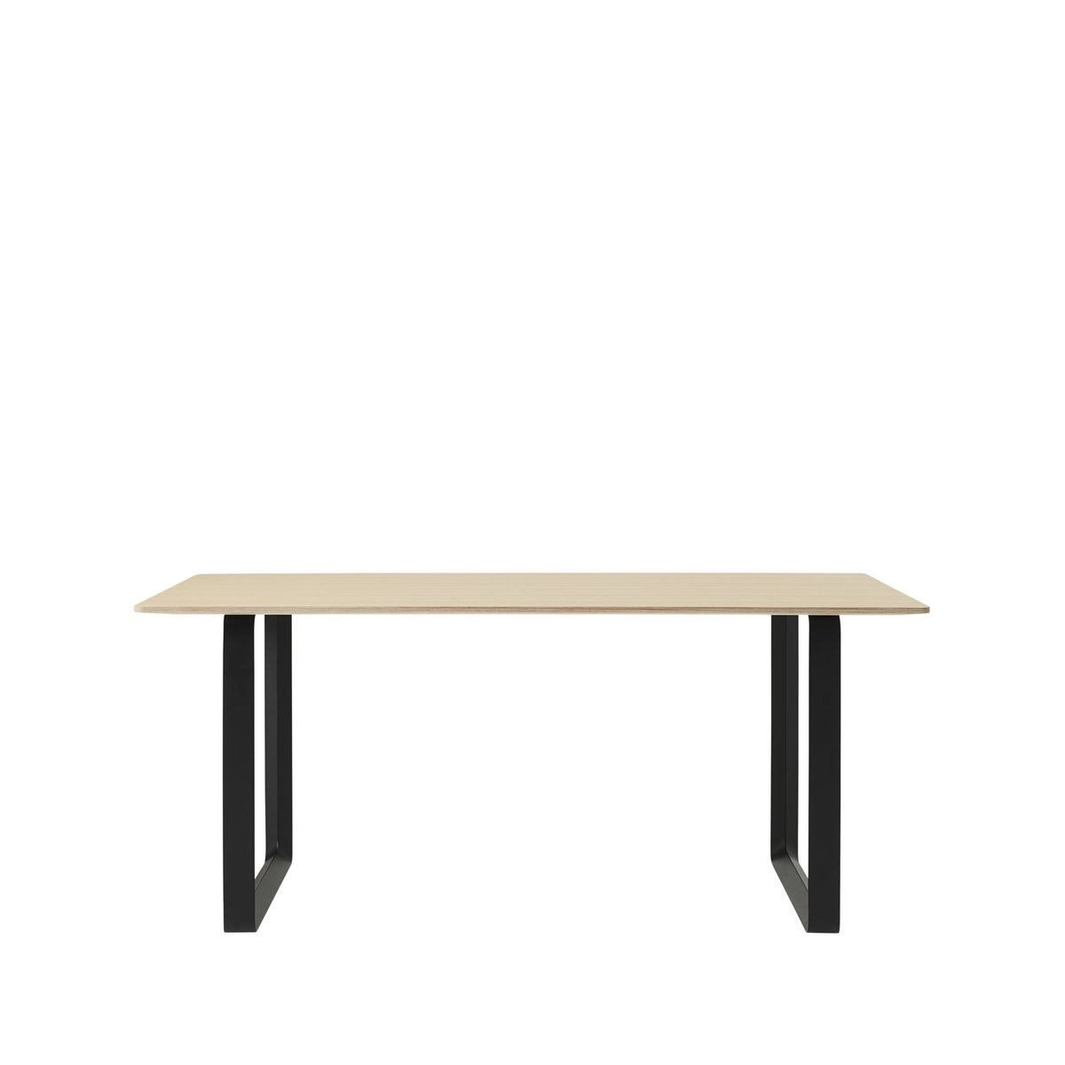 Muuto 70/70 dining table 170x85 cm Oak veener-Plywood-Black