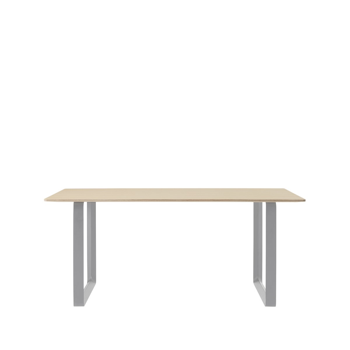 Muuto 70/70 dining table 170x85 cm Oak veneer-Plywood-Grey