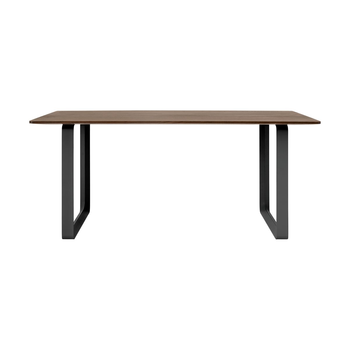 Muuto 70/70 dining table 170x85 cm Solid smoked oak-Black