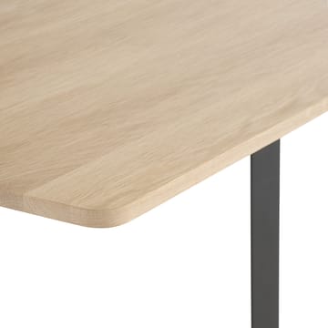 70/70 dining table 170x85 cm - Solid smoked oak-Black - Muuto