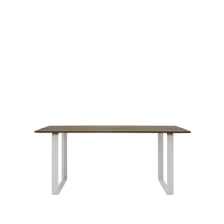 70/70 dining table 170x85 cm - Solid smoked oak-Grey - Muuto