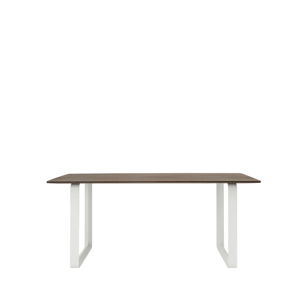 Muuto 70/70 dining table 170x85 cm Solid smoked oak-White