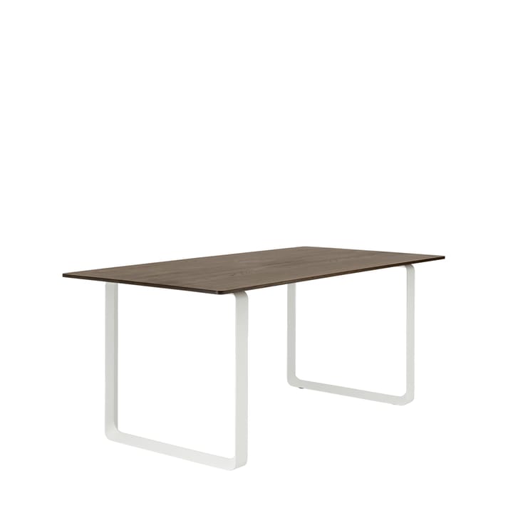 70/70 dining table 170x85 cm - Solid smoked oak-White - Muuto