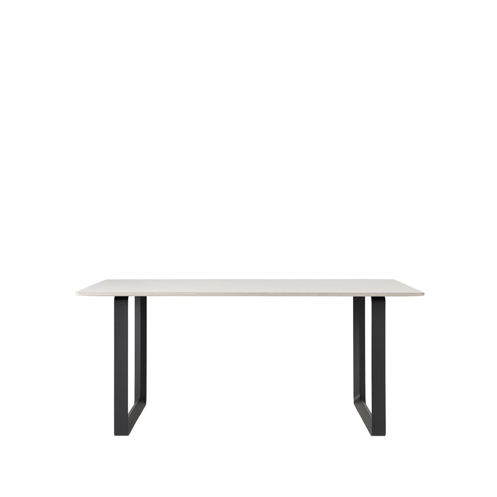 Muuto 70/70 dining table 170x85 cm White laminate-Plywood-Black