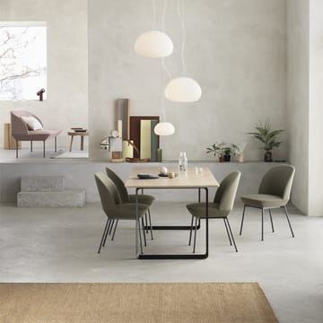 70/70 dining table 225x90 cm - Oak veneer-Plywood-Grey - Muuto