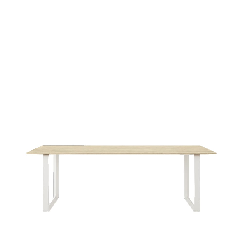 Muuto 70/70 dining table 225x90 cm Solid oak-White