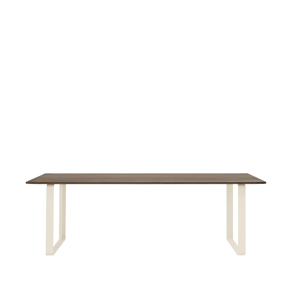 Muuto 70/70 dining table 225x90 cm Solid smoked oak-Sand